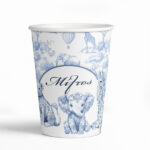 Ποτήρια Με Όνομα - Blue Toile Ζώα Της Ζούγκλας (3 τεμ)