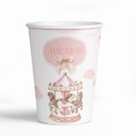 Ποτήρια Με Όνομα - Ροζ Καρουζέλ (3 τεμ)