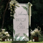 Αφίσα Γάμου Υφασμάτινη - Botanical 1,30m