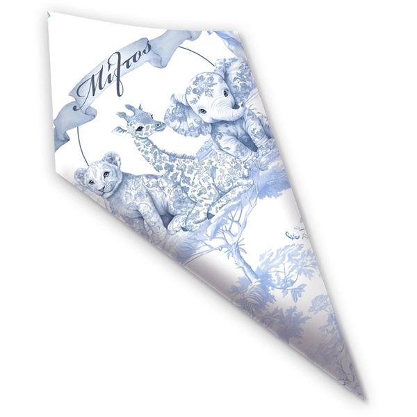 Χωνάκια-για-Ζαχαρωτά-Blue-Toile-Ζώα-Της-Ζούγκλας Χωνάκια για Ζαχαρωτά - Blue Toile Ζώα Της Ζούγκλας - Image 1